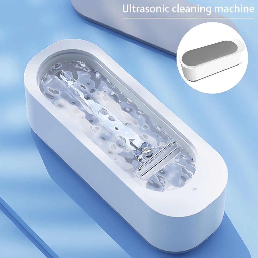 Ultrasonic Jewelry Cleaner, Portable 10Oz 46Khz Ultrasonic Cleaner Machine for Glasses , Necklaces, Watches, White
