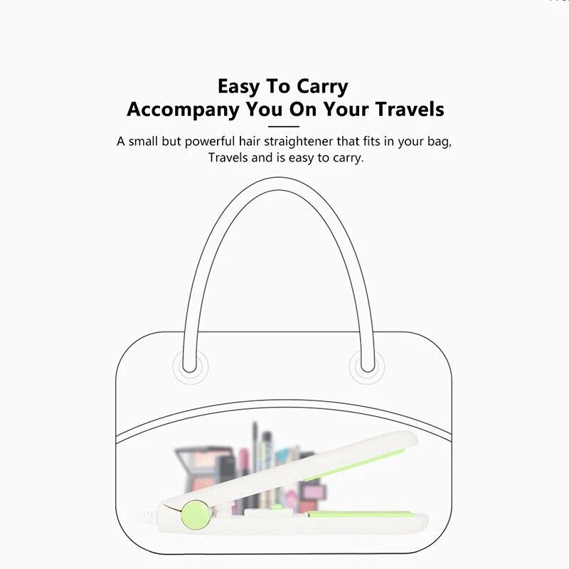 Mini Portable Hair Iron Hair Straightener Curler Professional Hair Irons Ceramic