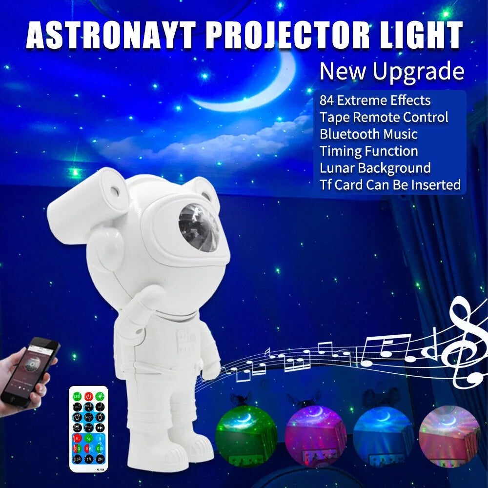 Star Projector Galaxy Night Light, Astronaut Nebula Ceiling Led Light Projector with Timer and Remote, Best Gift
